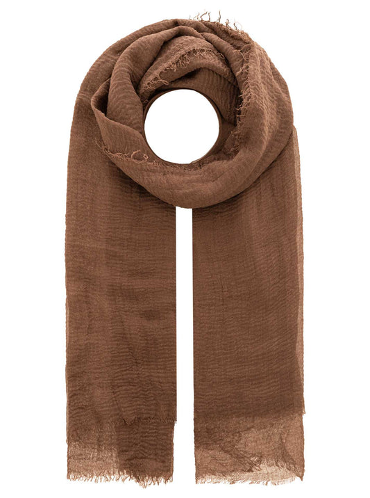 💕 Schal Tuch "Uni" 100 % Viskose Braun