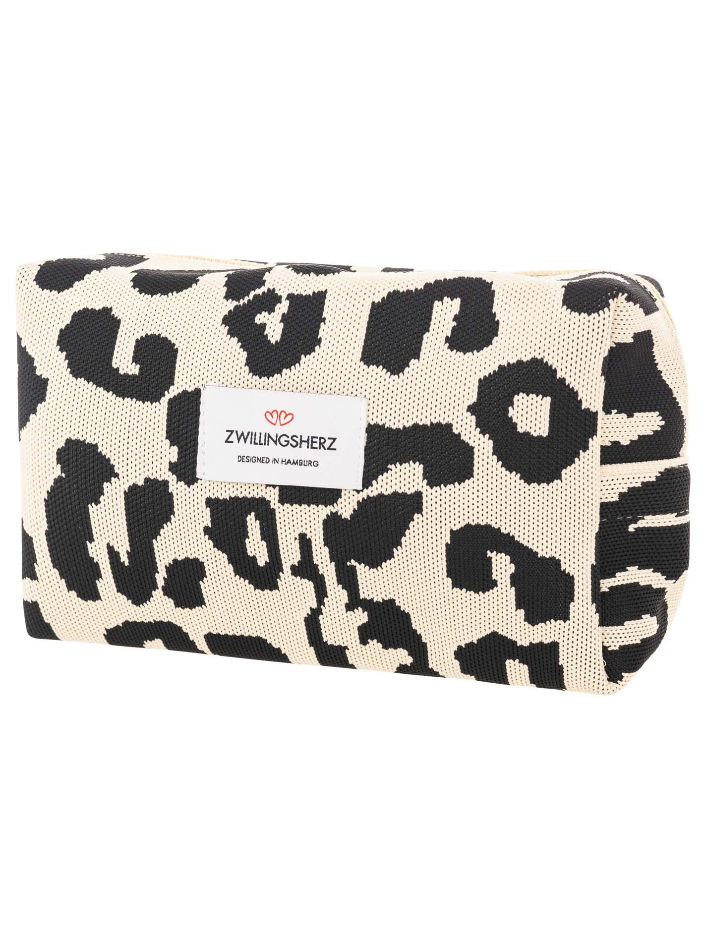 💕 Zwillingsherz Kosmetiktasche "Leo" Schwarz