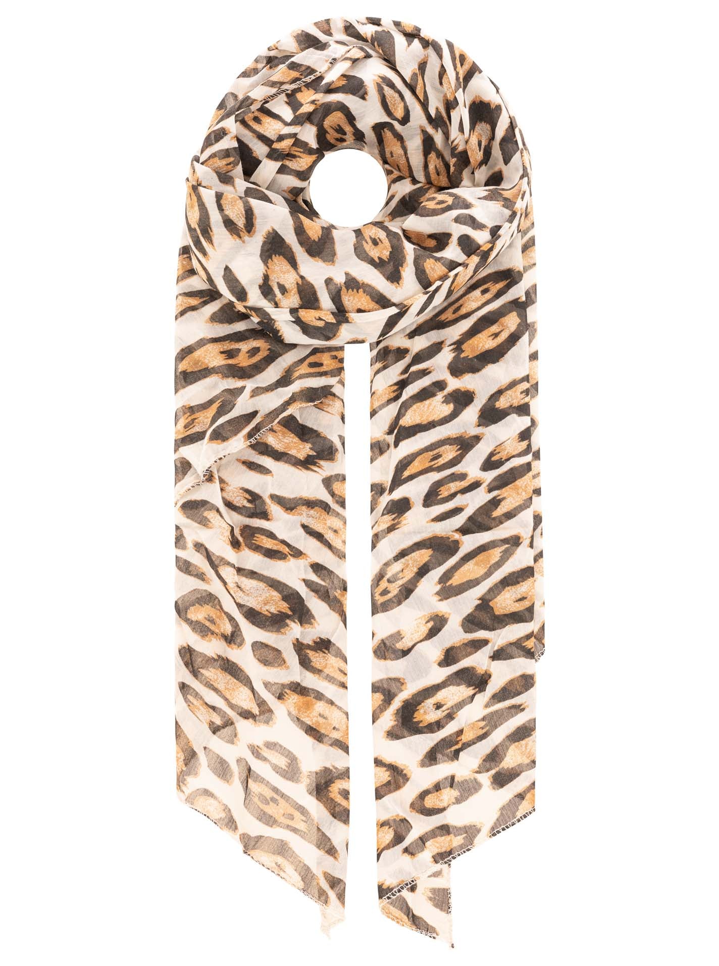 Schal Tuch "Leo Style" Beige
