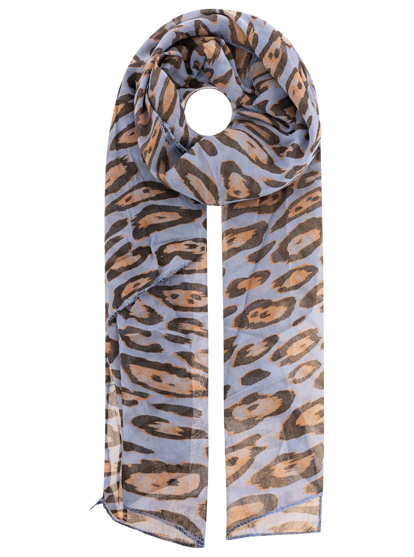 Schal Tuch "Leo Style" Blau
