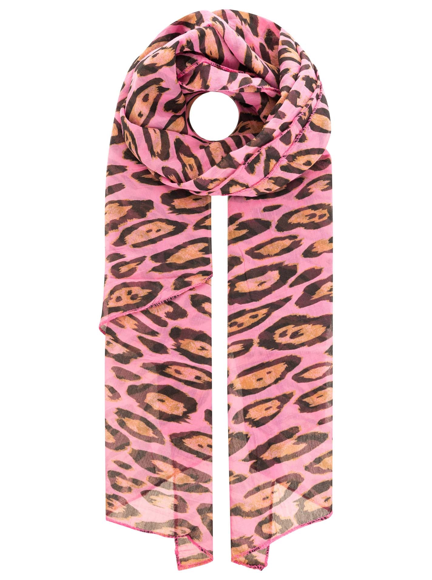 Schal Tuch "Leo Style" Pink