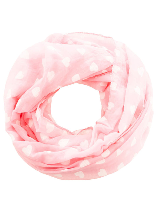 Loop Tuch "Herzen" Rosa