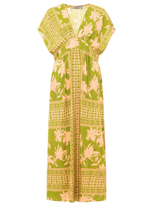 💕 Zwillingsherz Maxikleid "Flowervibes" Grün
