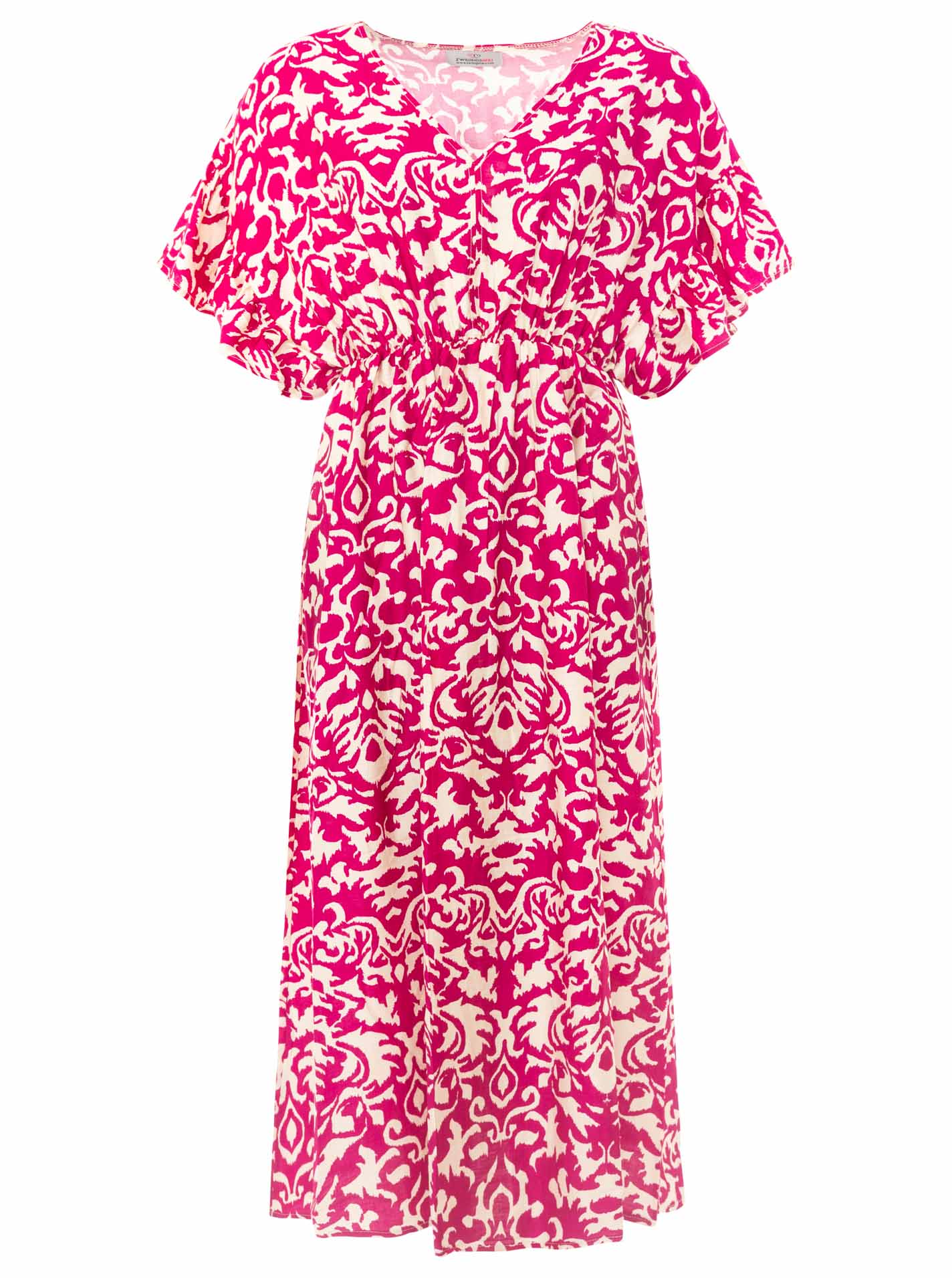 💕 Zwillingsherz Maxikleid "Ornamente" Pink