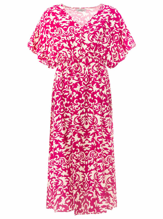 💕 Zwillingsherz Maxikleid "Ornamente" Pink