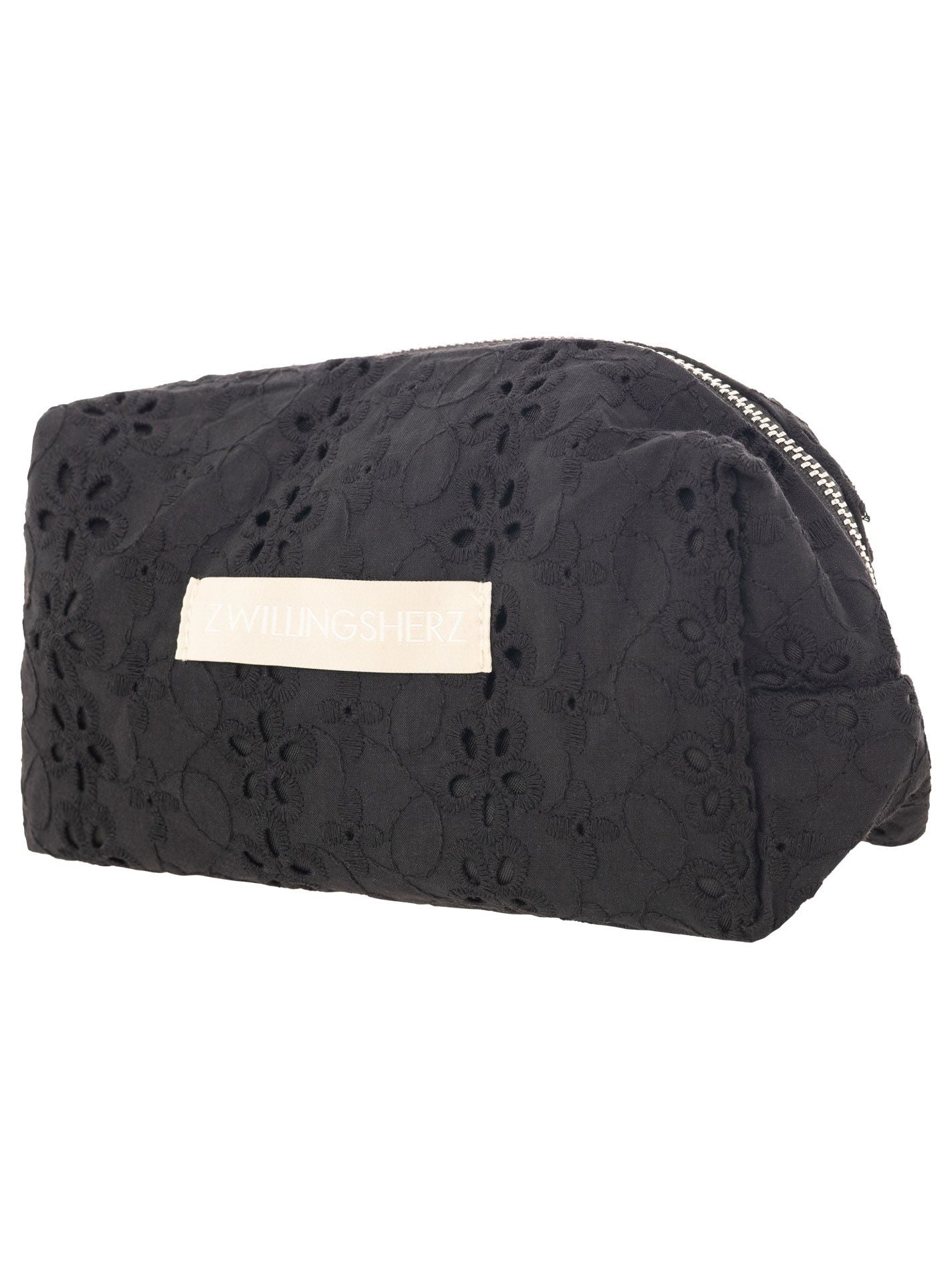 💕 Zwillingsherz Kosmetiktasche "Spitze" Schwarz