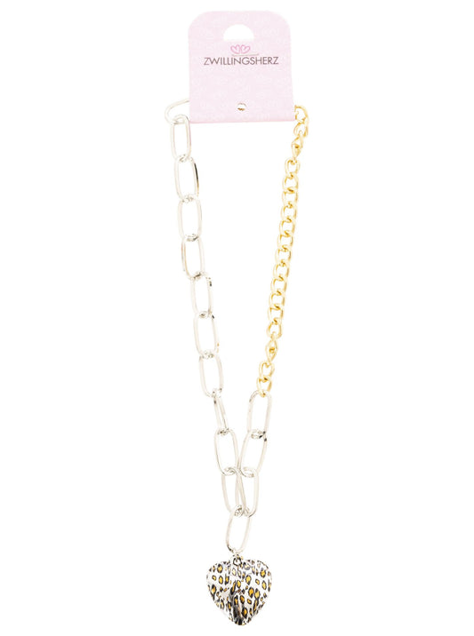 💕 Zwillingsherz Kette "Leo Herz" Gold