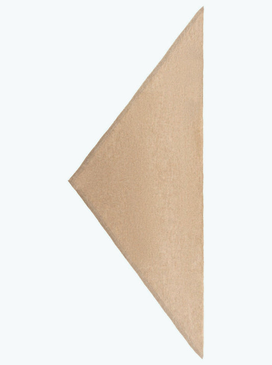 💕 Zwillingsherz Halstuch "100 % gebürstetes Kaschmir" Mittelbeige