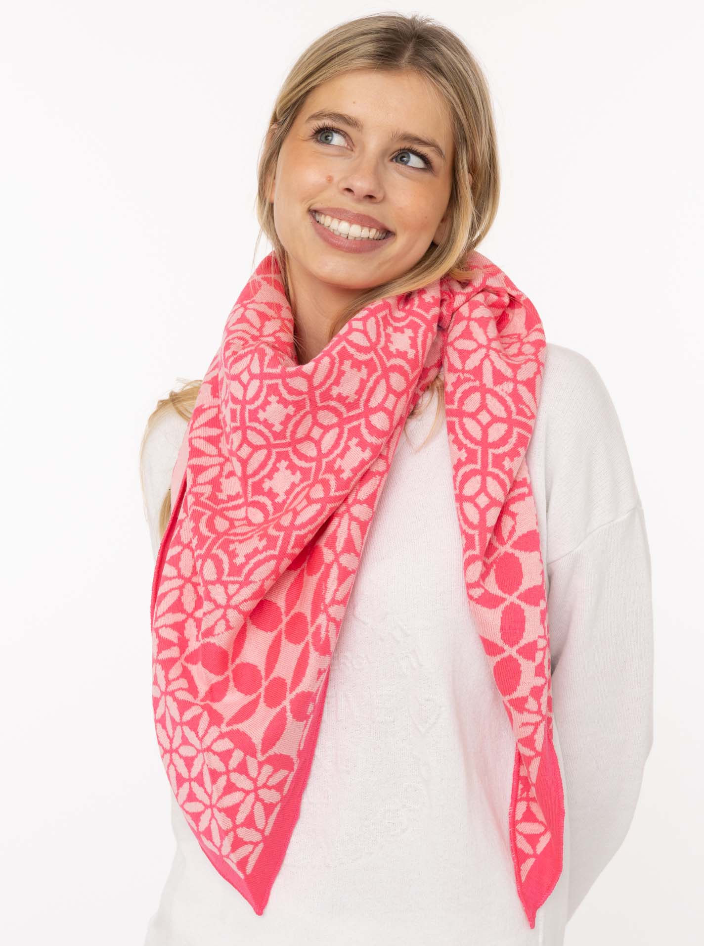 💕 Zwillingsherz Dreieckstuch "Luxus II" PInk