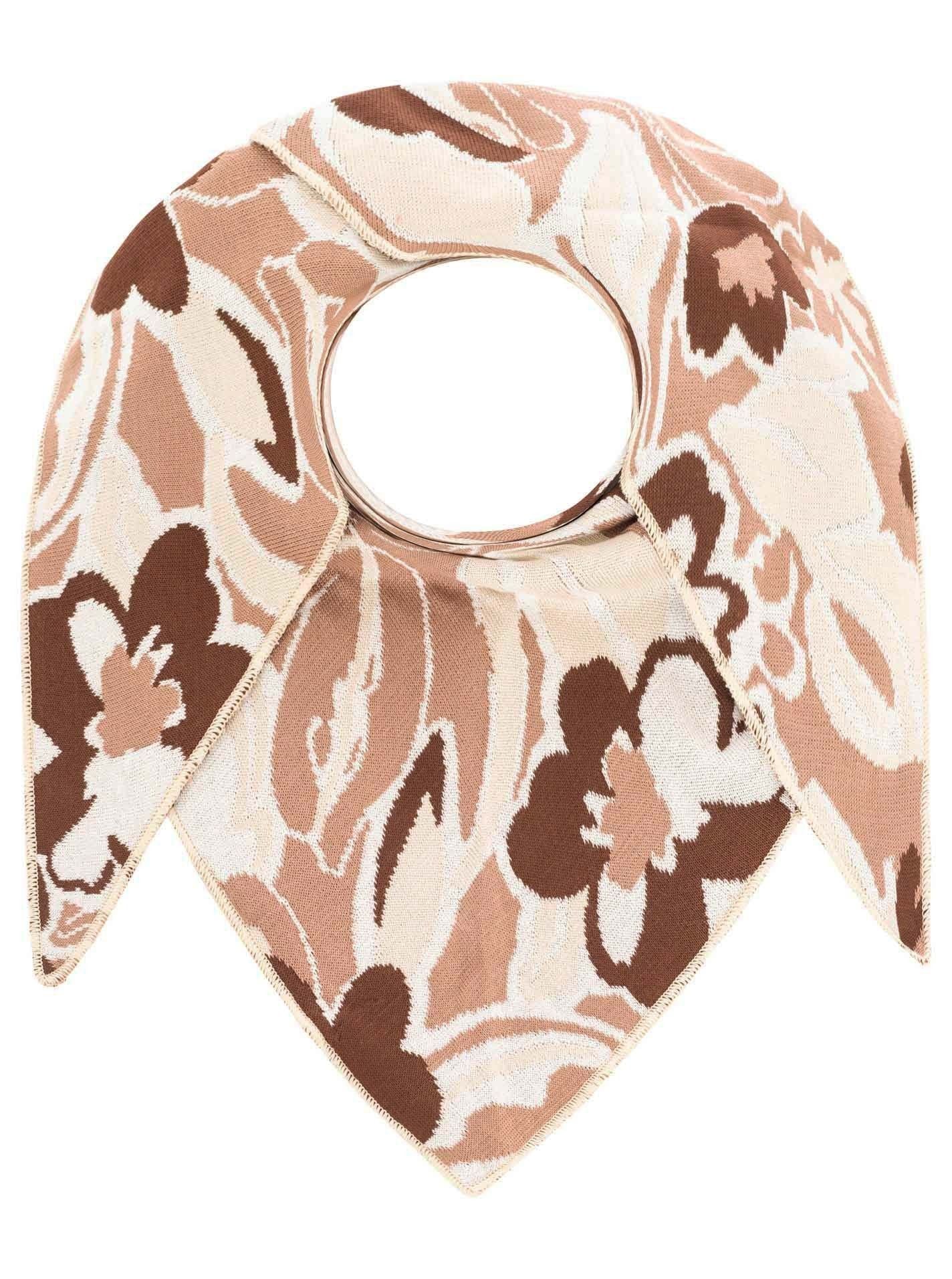 💕 Zwillingsherz Dreieckstuch "Blumenwiese II" Beige