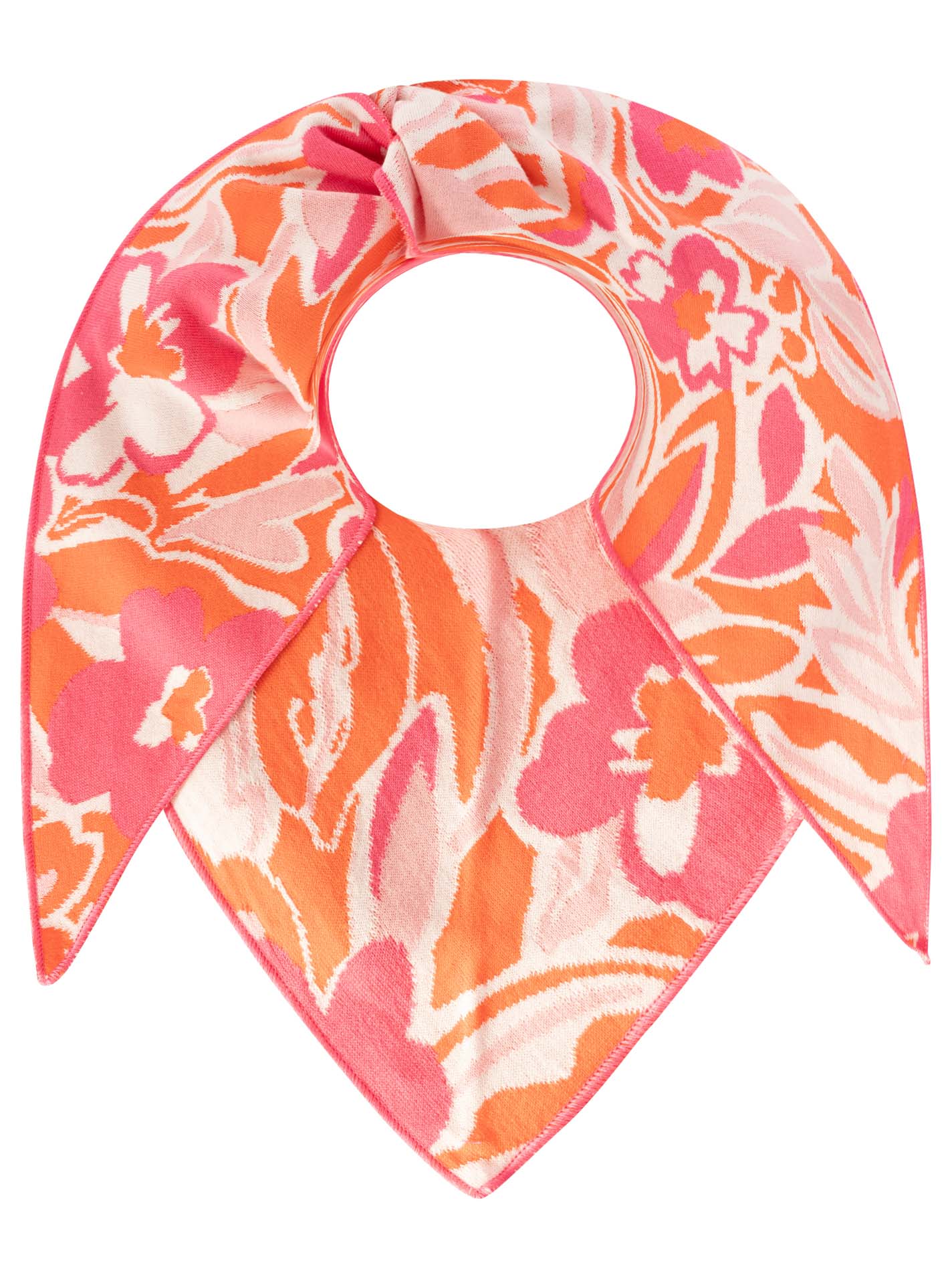 💕 Zwillingsherz Dreieckstuch "Blumenwiese II" Pink