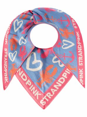 💕 Zwillingsherz Dreieckstuch "Anker Hummer I" Blau