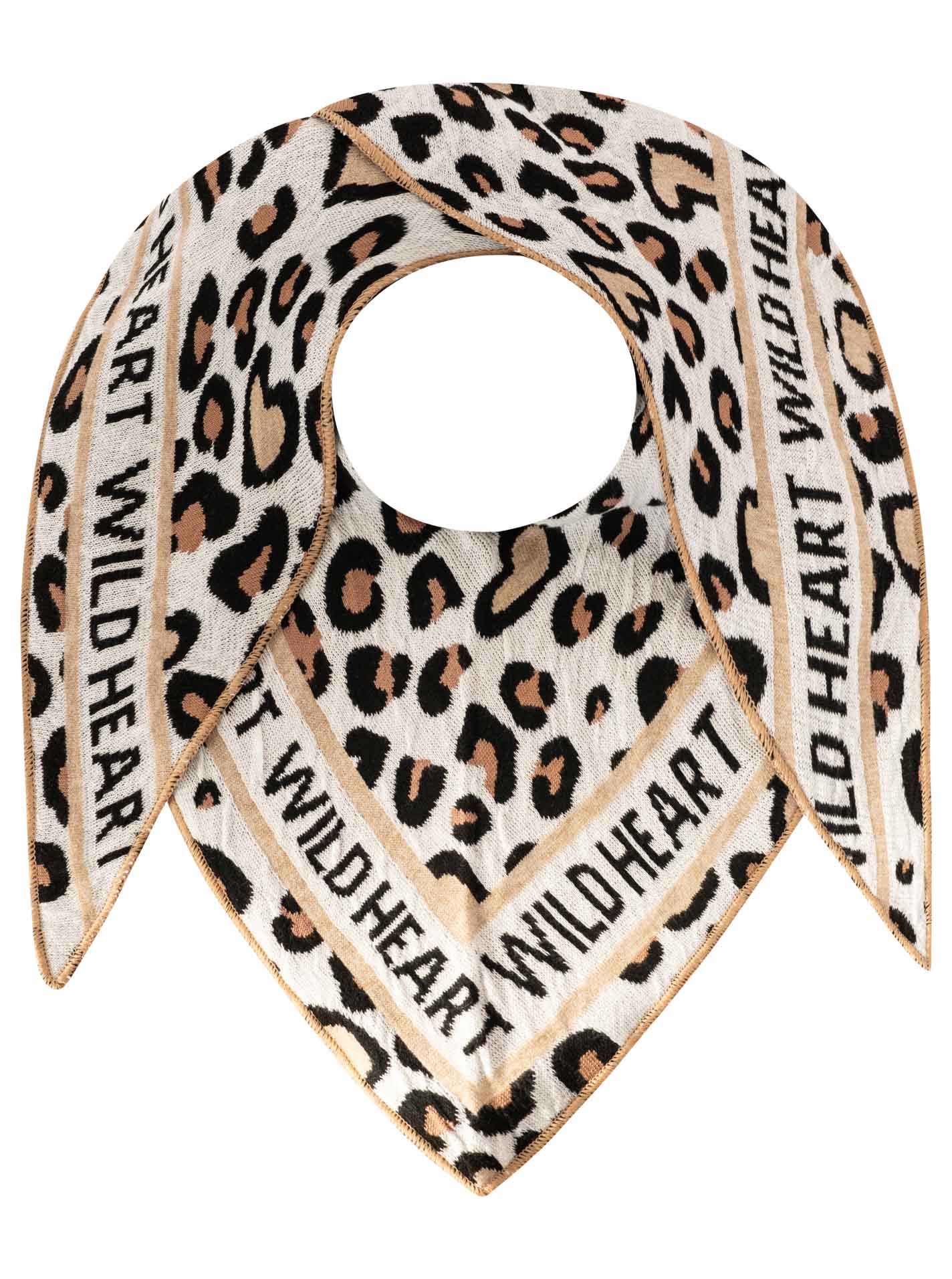 💕 Zwillingsherz Dreieckstuch "Süßes Leo" Beige