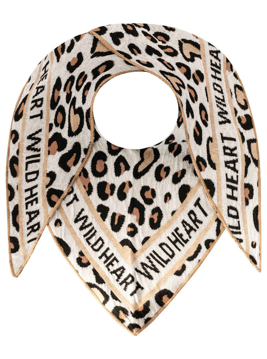 💕 Zwillingsherz Dreieckstuch "Süßes Leo" Beige