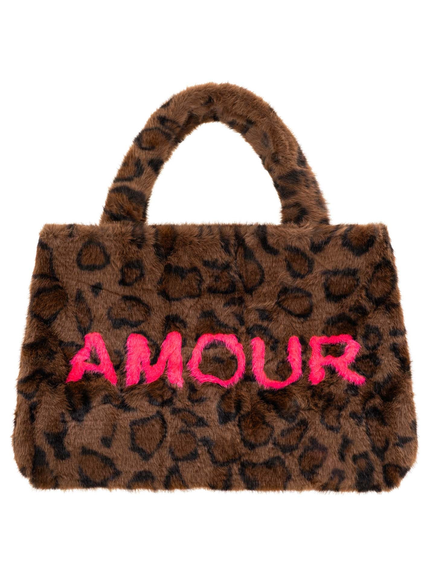 💕 Zwillingsherz Shopper "Happy Leo" Braun