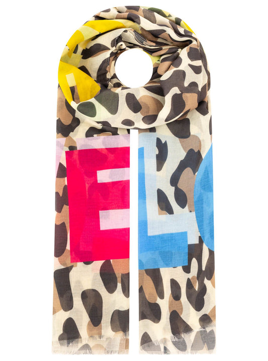💕 Zwillingsherz Schal "Love" Viskose Mix Beige