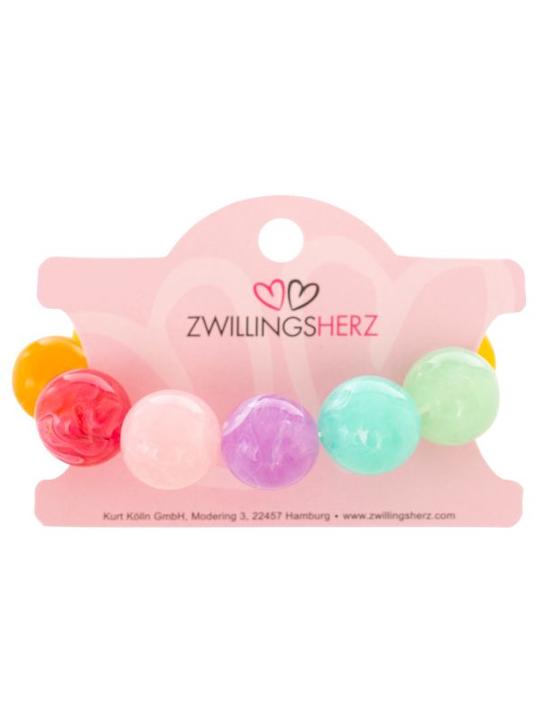 💕 Zwillingsherz Armband "Funky Balls" Multi