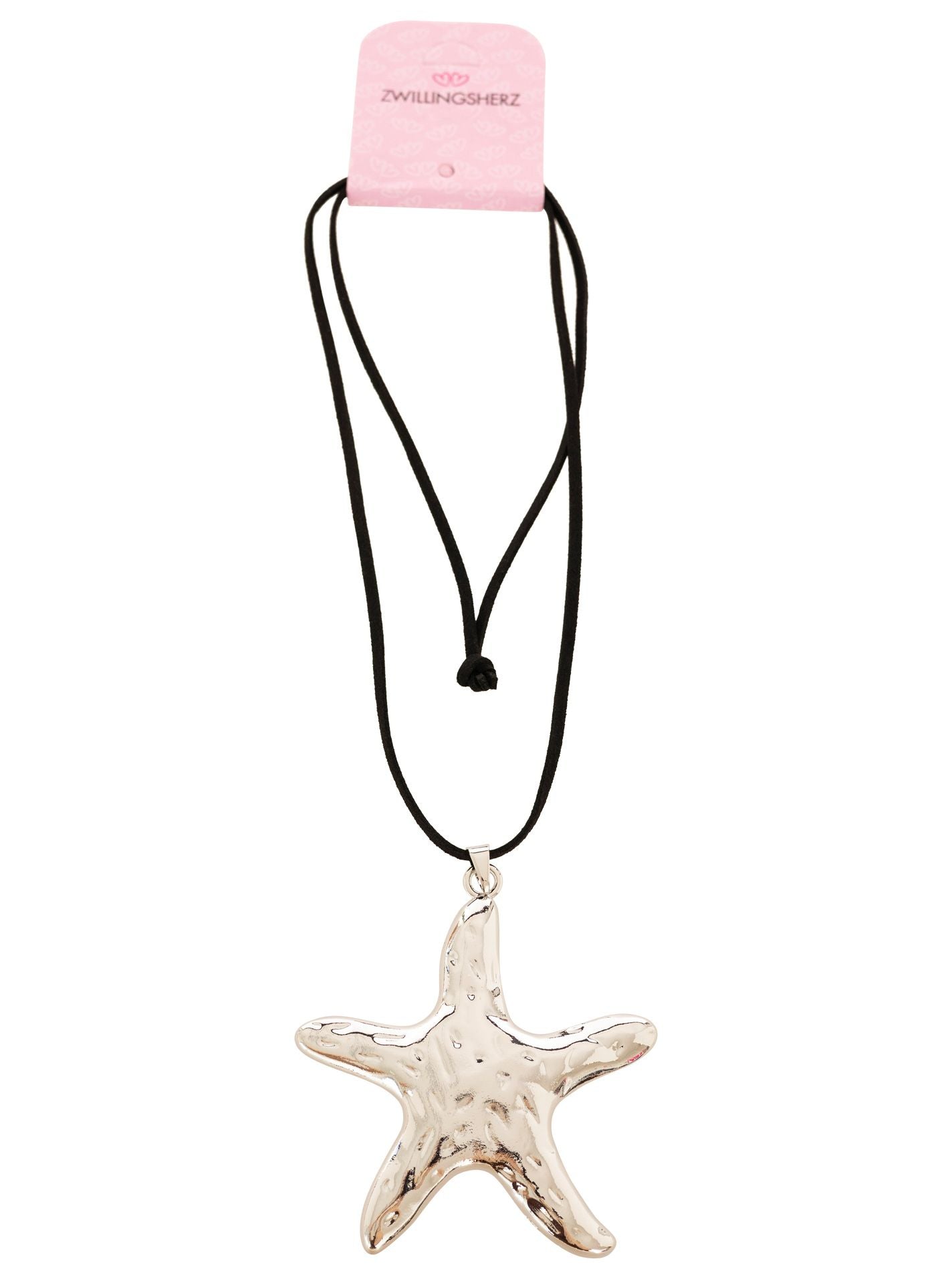 💕 Zwillingsherz Kette "Seestern" Silber