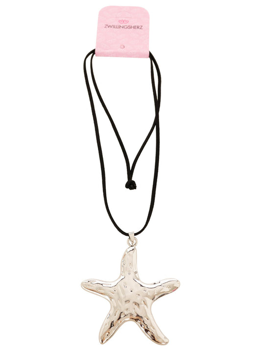 💕 Zwillingsherz Kette "Seestern" Silber