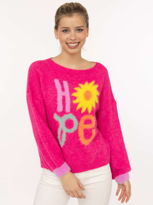 💕 Zwillingsherz Pullover Pulli "Hope" Pink