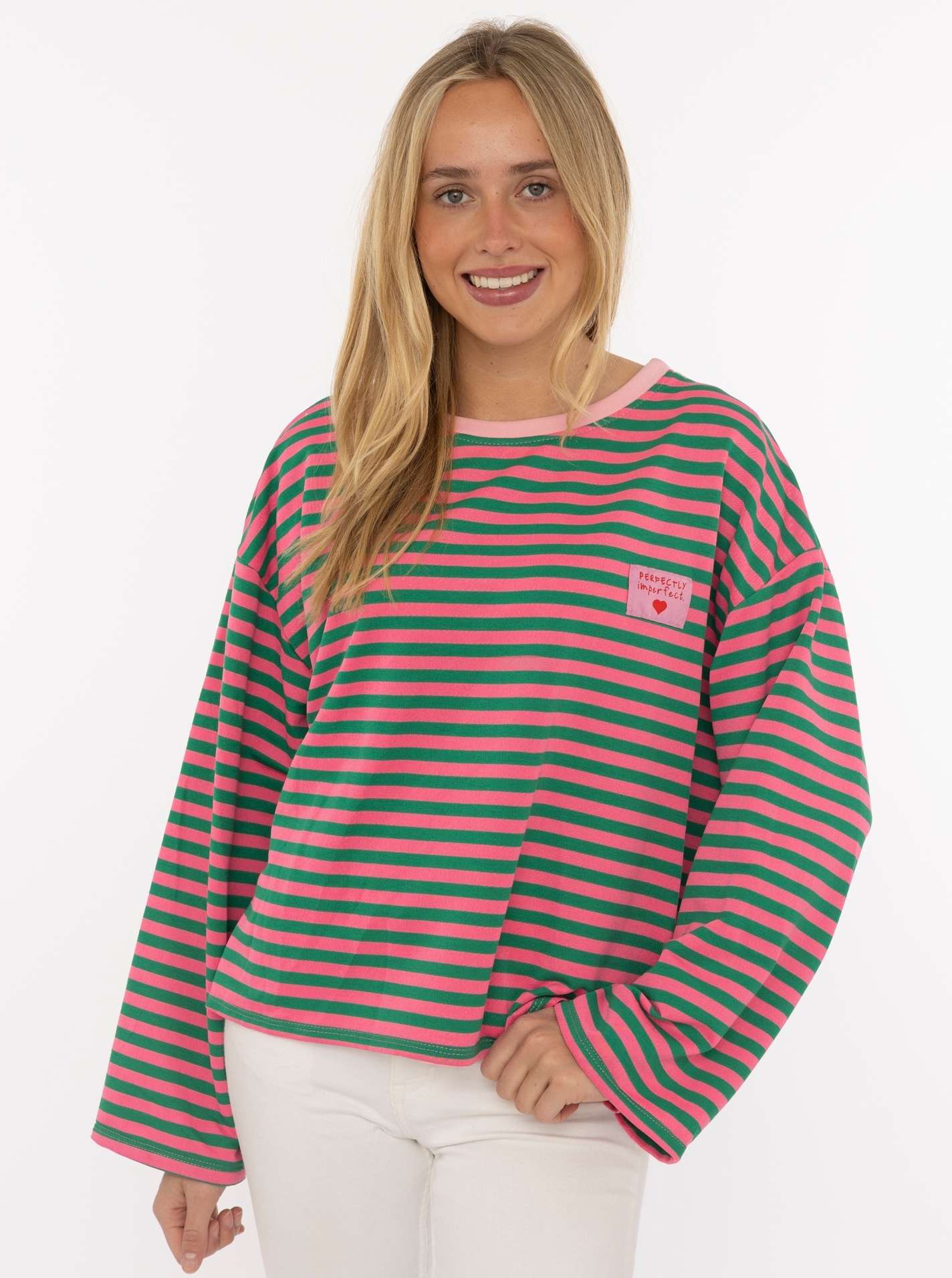 💕 Zwillingsherz Sweatshirt "Perfectly Imperfect" Grün