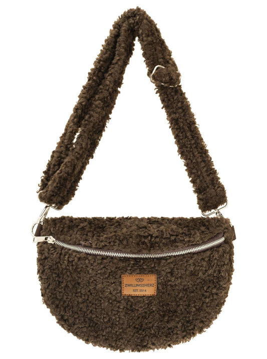 💕 Zwillingsherz Crossbody "Teddy" Braun