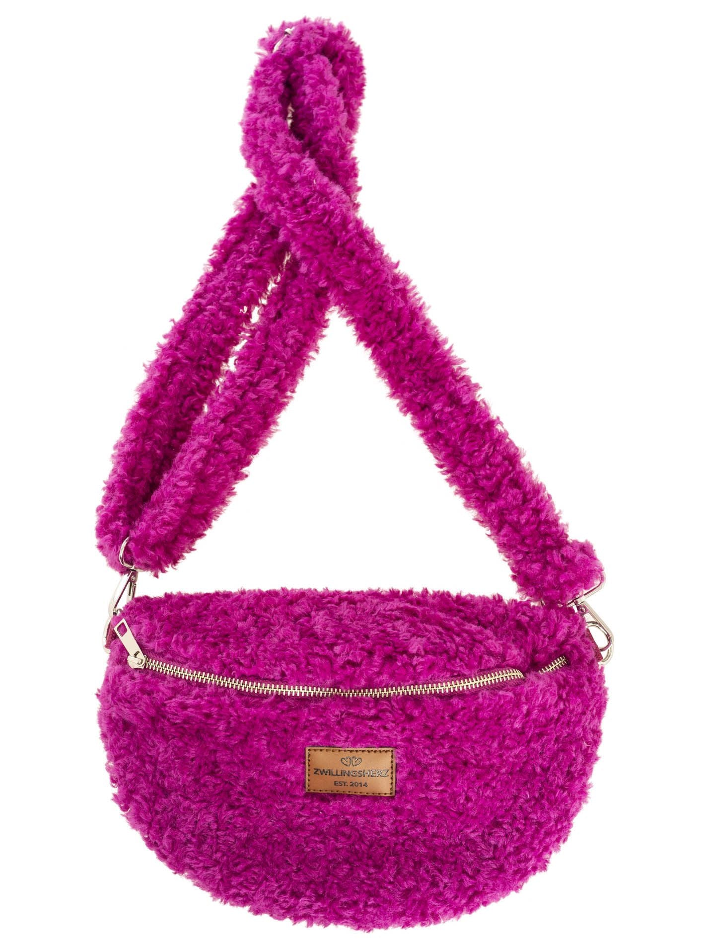 💕 Zwillingsherz Crossbody "Teddy" Fuchsia