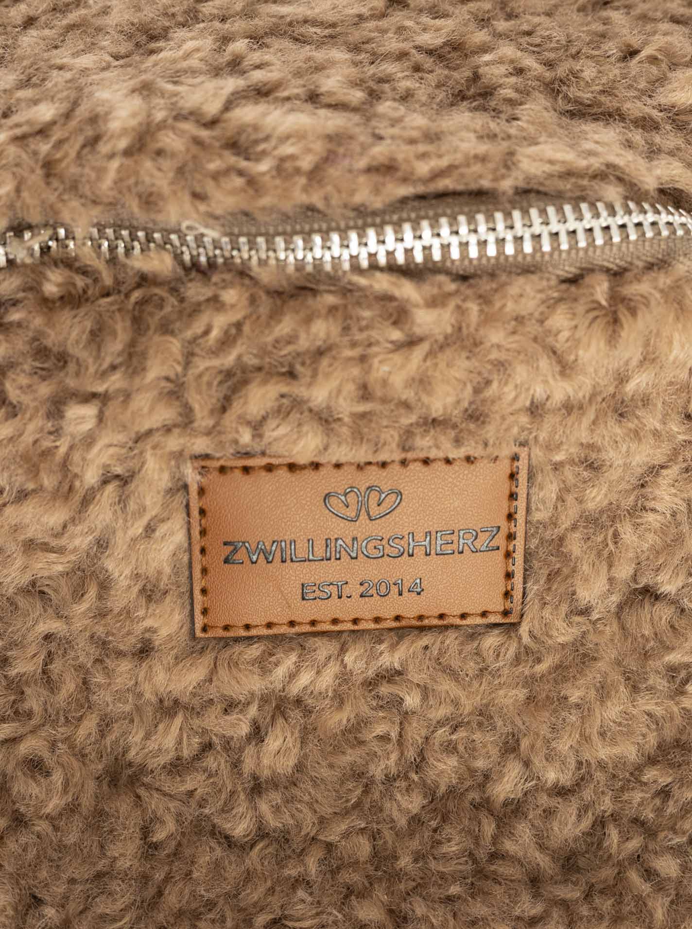💕 Zwillingsherz Crossbody "Teddy" Taupe
