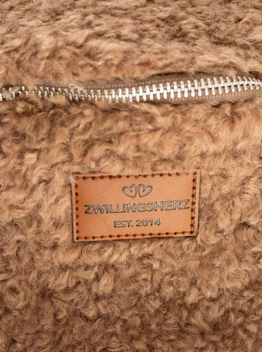 💕 Zwillingsherz Crossbody "Teddy" Taupe