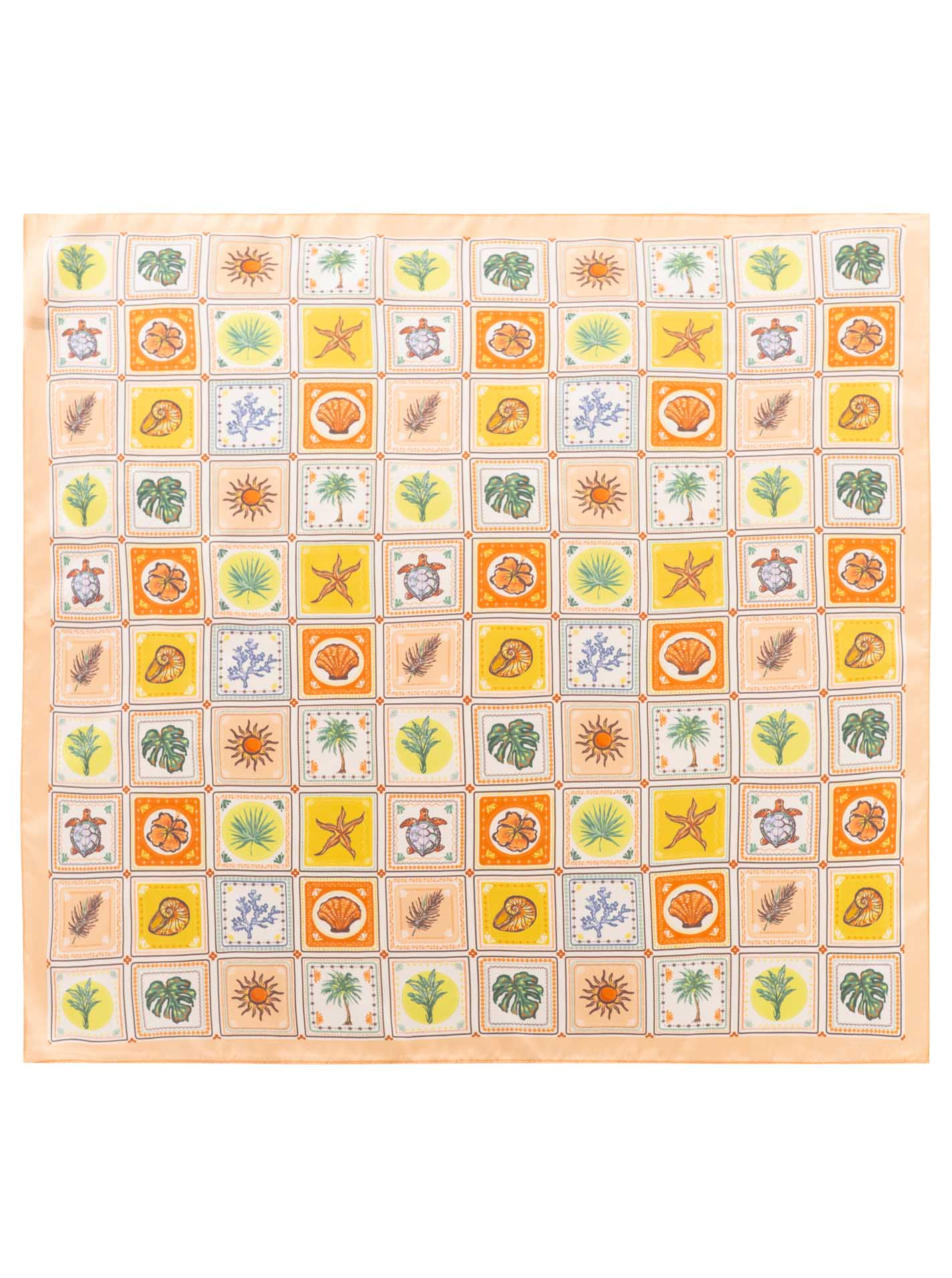 💕 Zwillingsherz Nickituch "Seastars" Apricot