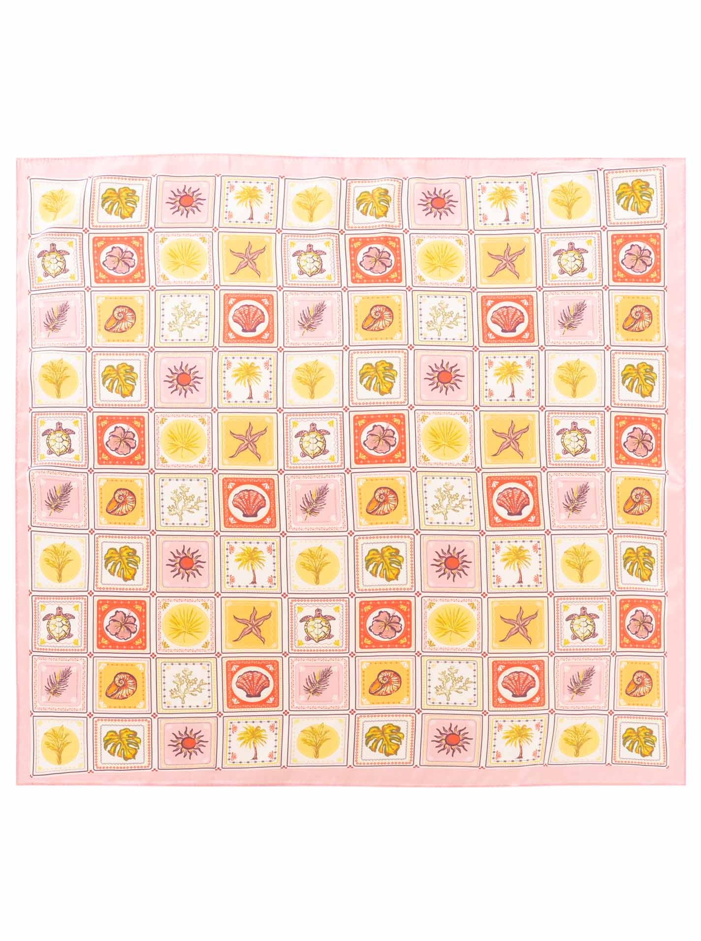 💕 Zwillingsherz Nickituch "Seastars" Rosa