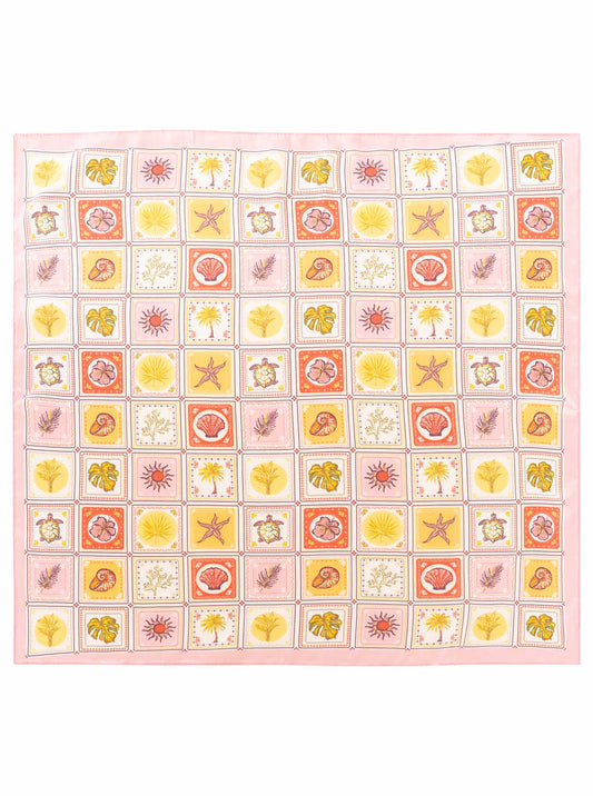 💕 Zwillingsherz Nickituch "Seastars" Rosa