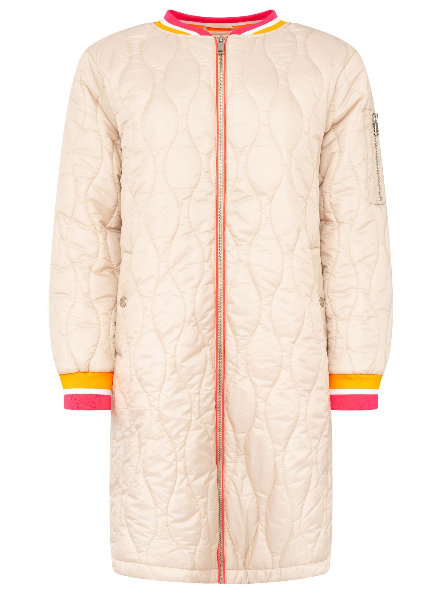 💕 Zwillingsherz Bombermantel "Shine Hope Smile" Beige