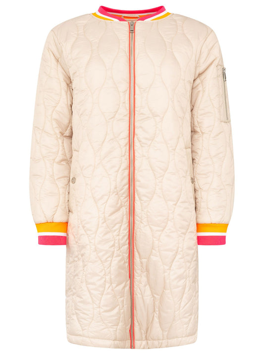 💕 Zwillingsherz Bombermantel "Shine Hope Smile" Beige