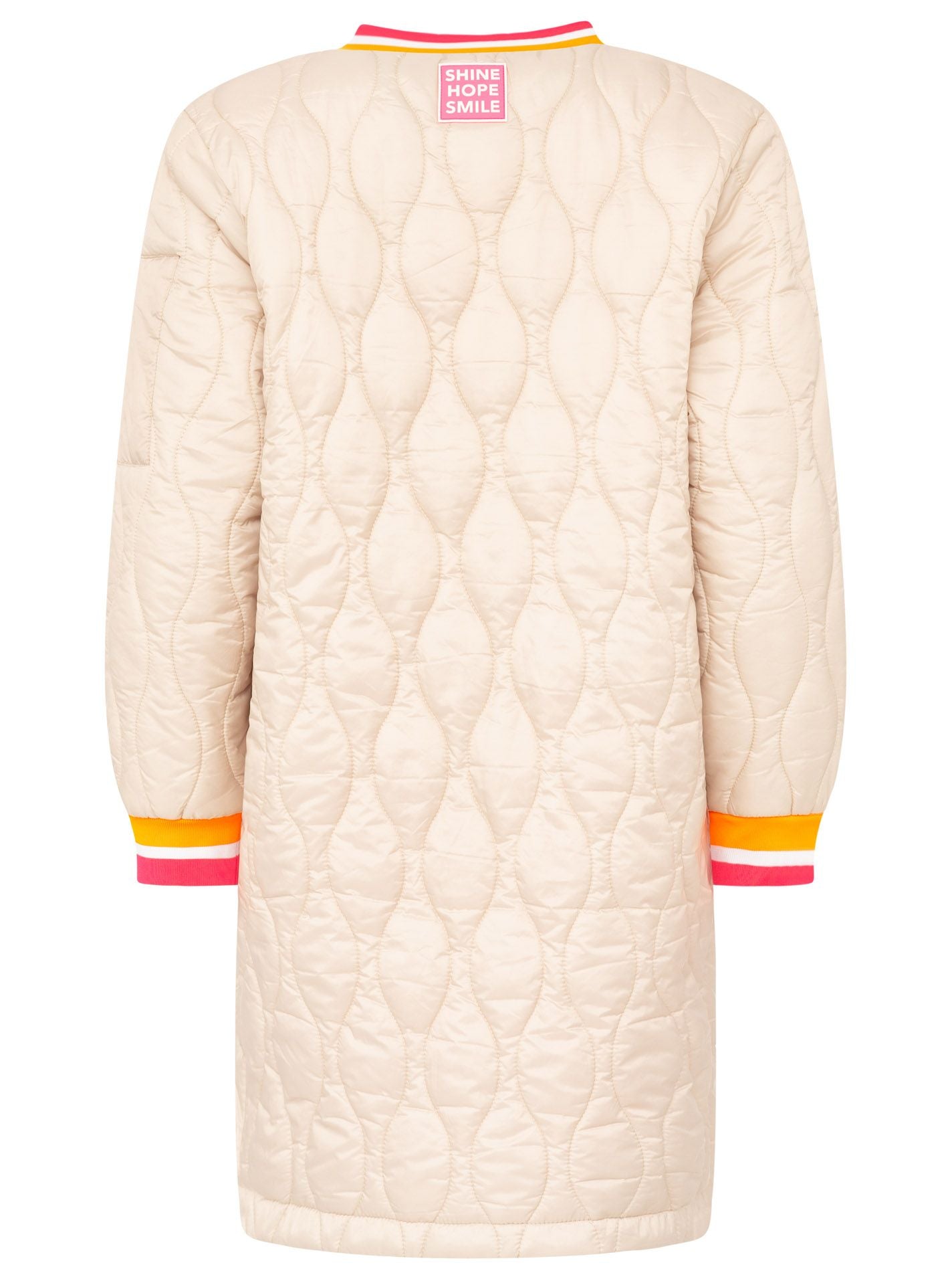 💕 Zwillingsherz Bombermantel "Shine Hope Smile" Beige