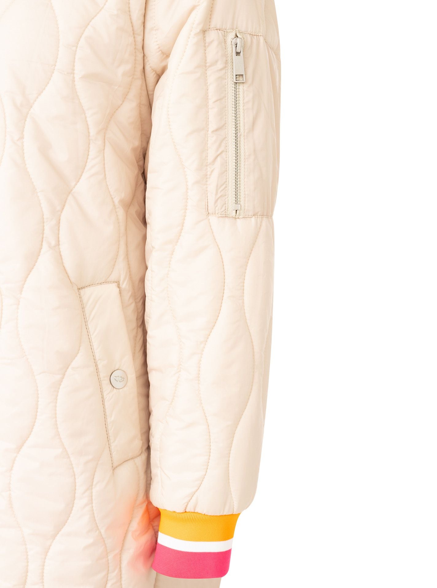 💕 Zwillingsherz Bombermantel "Shine Hope Smile" Beige