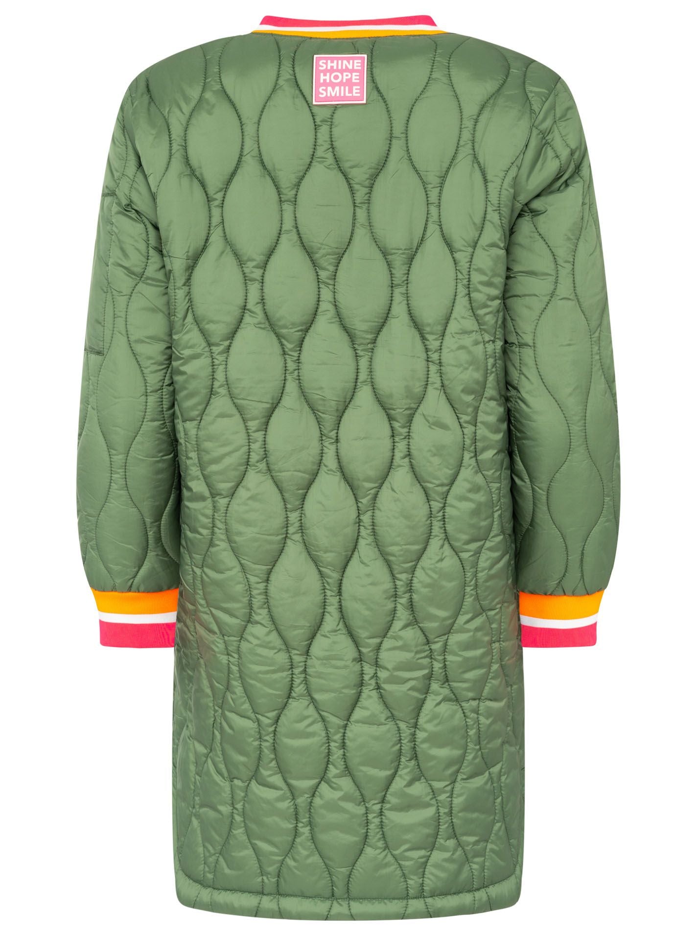 💕 Zwillingsherz Bombermantel "Shine Hope Smile" Khaki