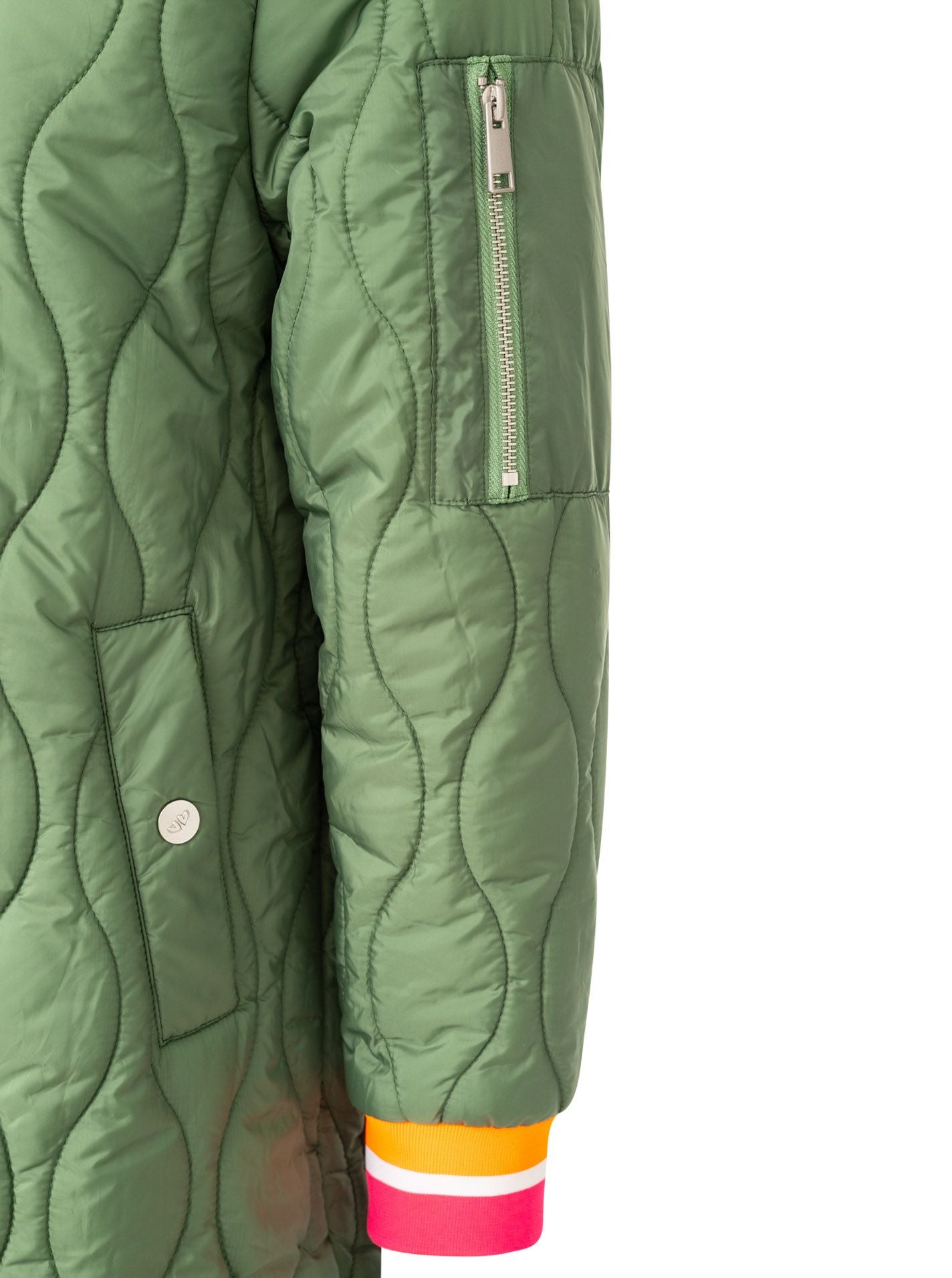 💕 Zwillingsherz Bombermantel "Shine Hope Smile" Khaki