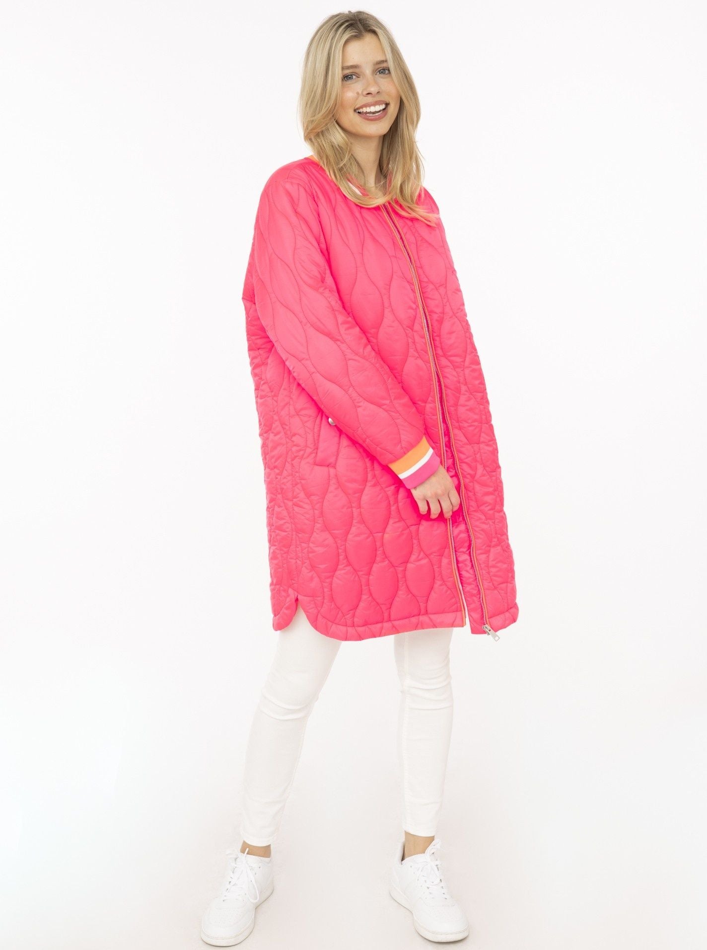 💕 Zwillingsherz Bombermantel "Shine Hope Smile" Pink