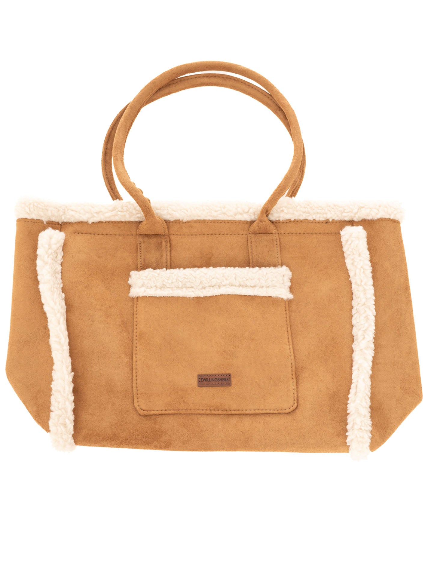 💕 Zwillingsherz Shopper XXL "Teddy & Flauschig" Beige