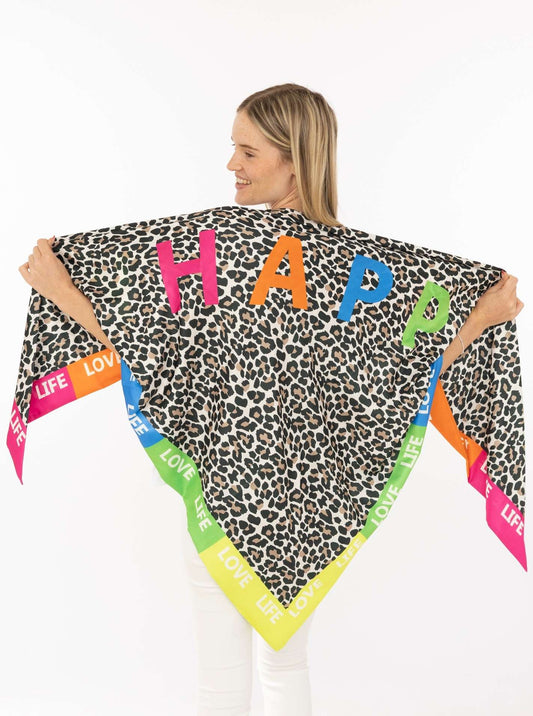 💕 Zwillingsherz Dreieckstuch "Happy" Multi