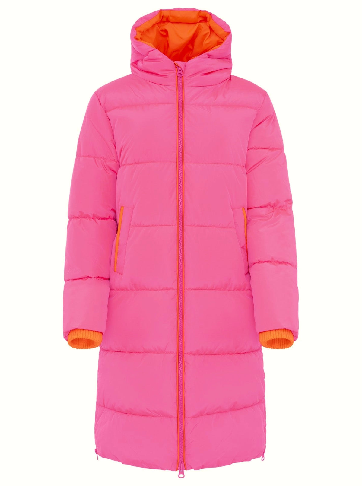 💕 Zwillingsherz Steppmantel "Cozy" Neonpink