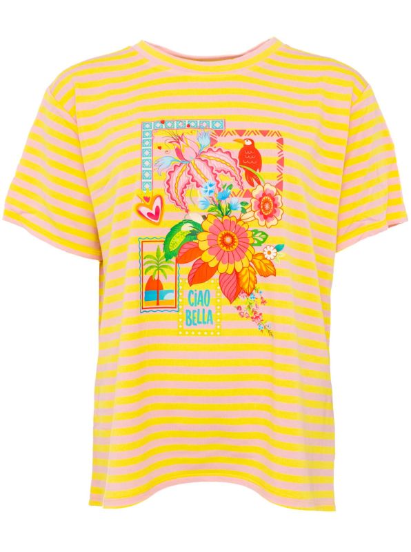 💕 Zwillingsherz Shirt "Paradise" Gelb
