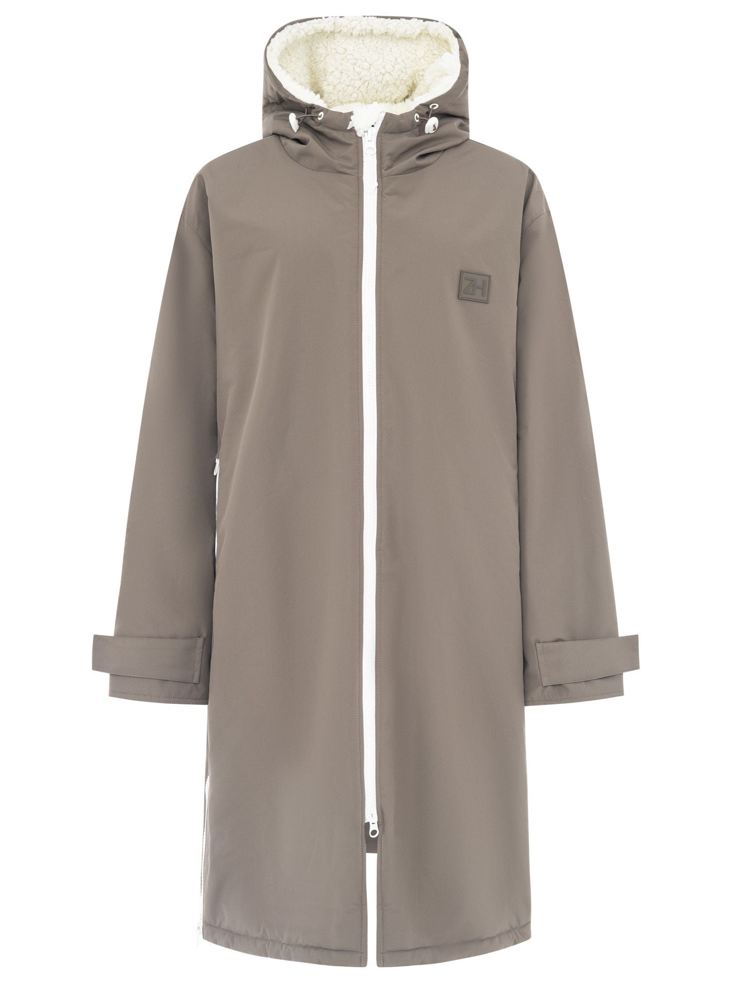 💕 Zwillingsherz Oversize "Windjacke ZH" Windmantel Taupe
