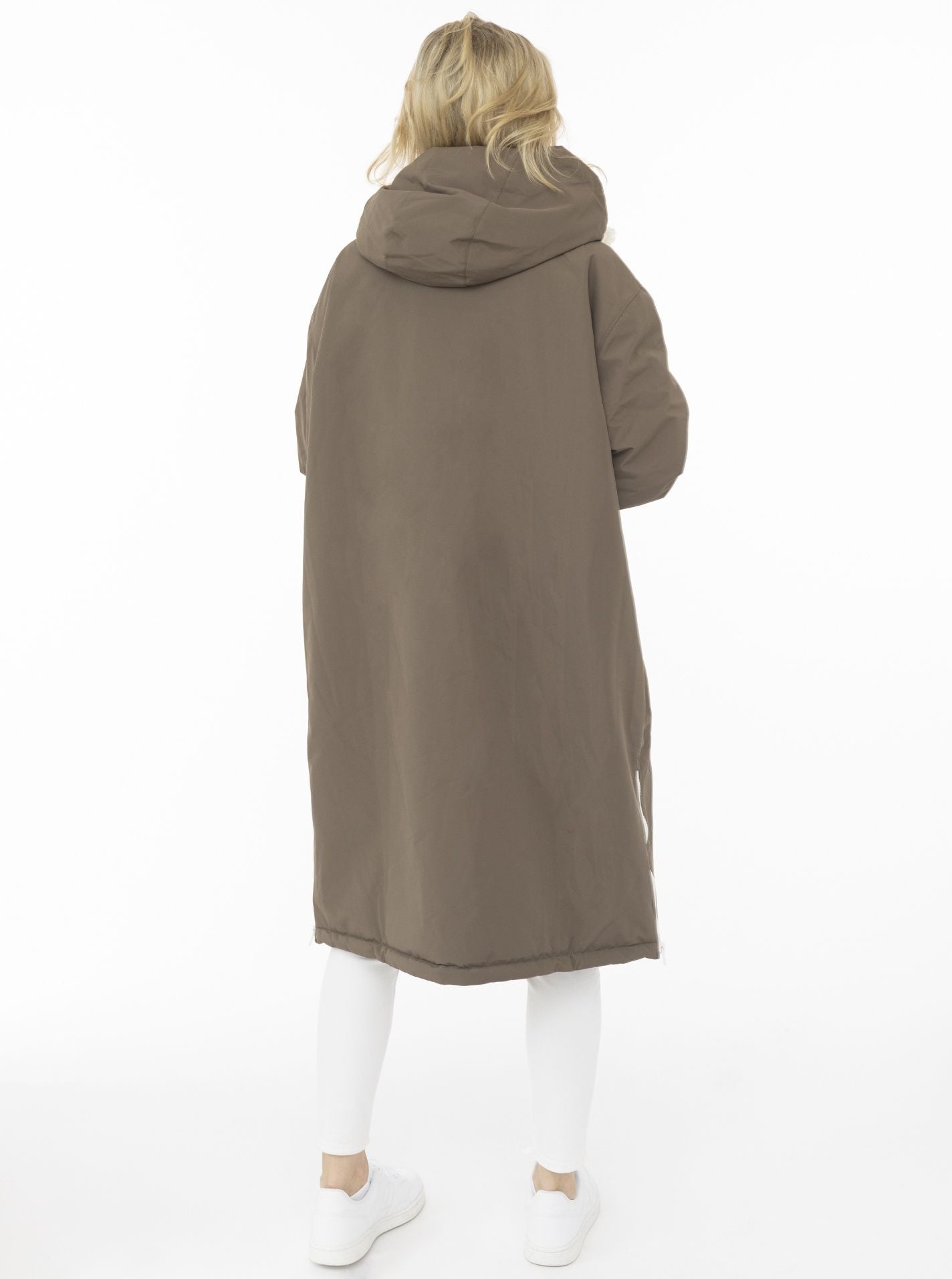 💕 Zwillingsherz Oversize "Windjacke ZH" Windmantel Taupe