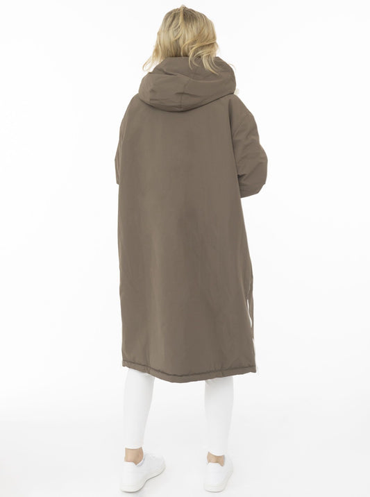 💕 Zwillingsherz Oversize "Windjacke ZH" Windmantel Taupe