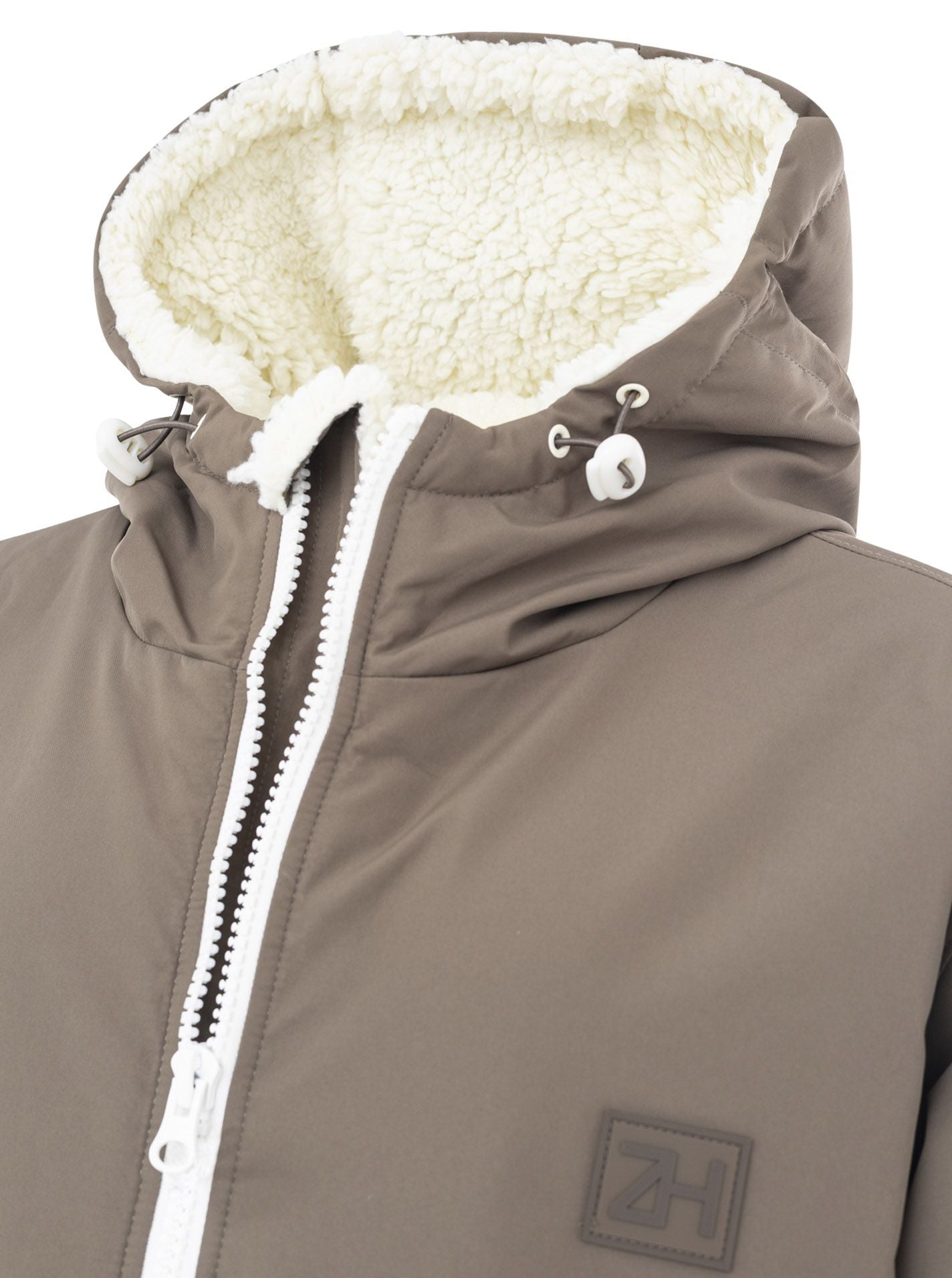 💕 Zwillingsherz Oversize "Windjacke ZH" Windmantel Taupe