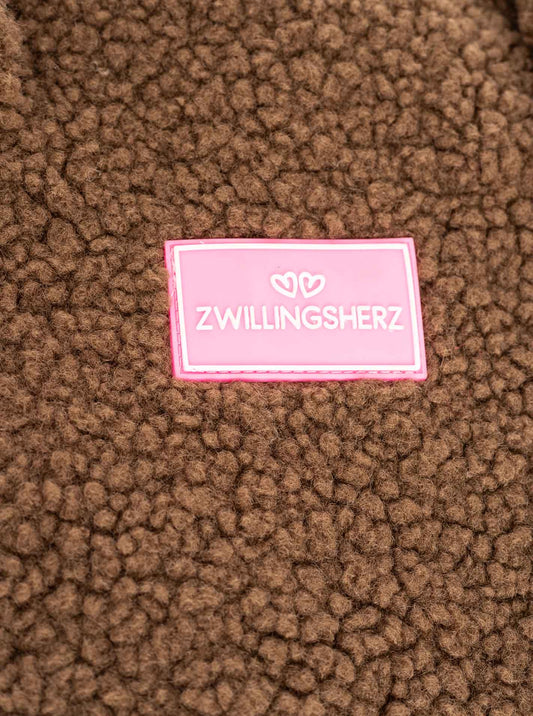 💕 Zwillingsherz Shopper XXL "Teddy" Braun