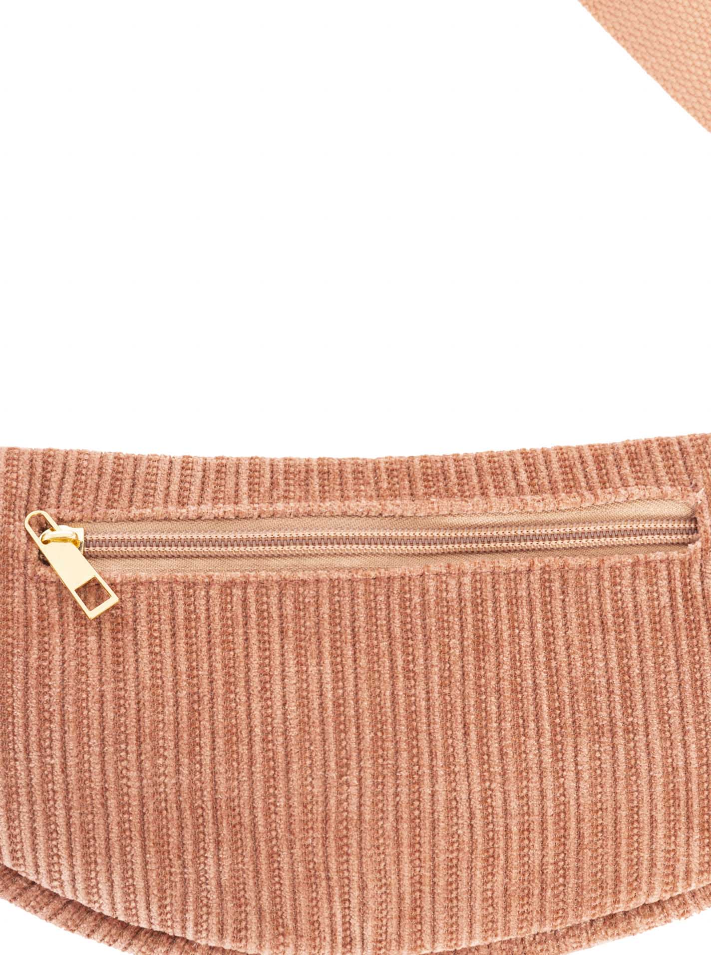 💕 Zwillingsherz Crossbody Cord "Uni" Altrosa