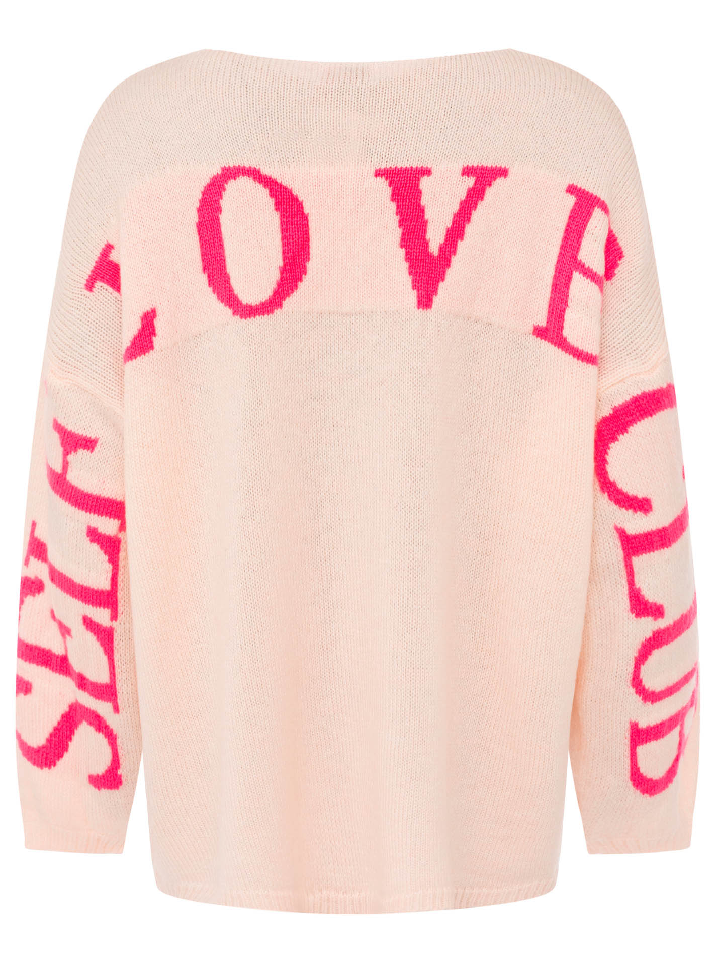 💕 Zwillingsherz Pullover "Self Club" Oversize Beige